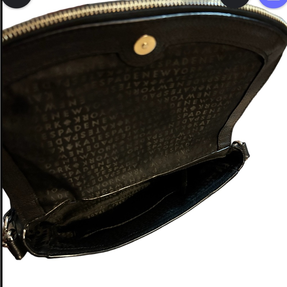 Like New Chester Black Leather Kate Spade ♠️ New York Shoulder Handbag - Picture 4 of 6